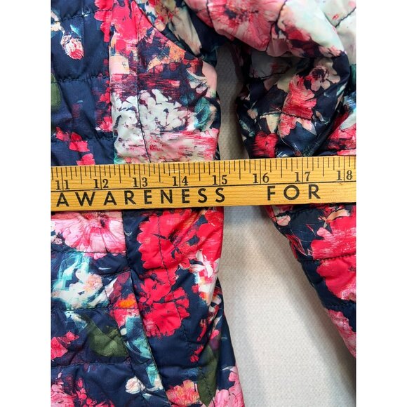 The North Face Girls Mossbud Reversible Puffer Long Sleeve Size M Multi Floral - Picture 13 of 16
